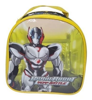 Imagem de Kit Mochila Rodinha Lancheira Estojo Infantil Transformers