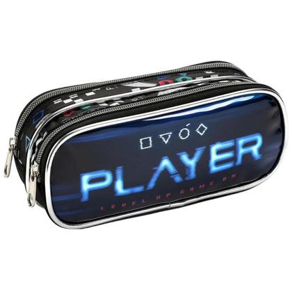 Imagem de Kit Mochila Rodinha Lancheira Estojo Vídeo Game Play Pro Player Seanite