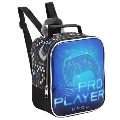 Imagem de Kit Mochila Rodinha Lancheira Estojo Vídeo Game Play Pro Player Seanite