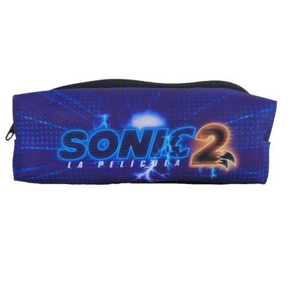 Imagem de Kit Mochila Rodinha Sonic Com Estojo E Lancheira Infantil