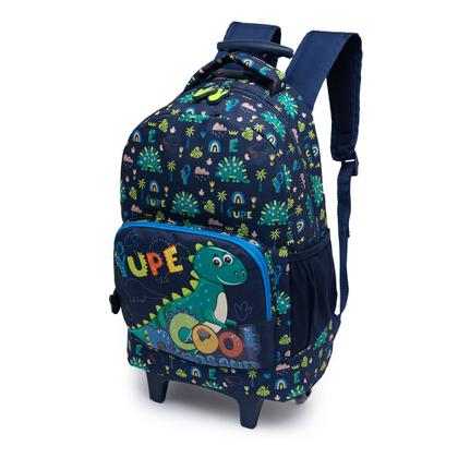 Imagem de Kit Mochila Rodinha Tubarão Menino Infantil Escolar Lancheira Térmica Estojo Organizador Moderna  YUPE