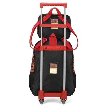 Imagem de Kit Mochila Rodinhas 16 Com Lancheira Flash Preto Luxcel