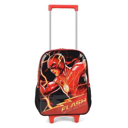 Imagem de Kit Mochila Rodinhas 16 Com Lancheira Flash Preto Luxcel