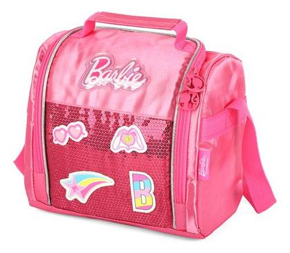Imagem de Kit Mochila Rodinhas C/ Led Original Barbie Com Chaveiro