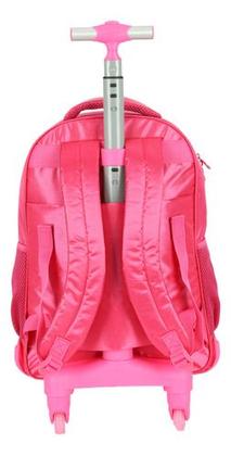 Imagem de Kit Mochila Rodinhas C/ Led Original Barbie Com Chaveiro