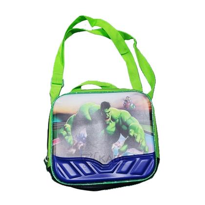 Imagem de Kit Mochila Rodinhas Com Estojo Lancheira Escolar 3 Pcs Hulk