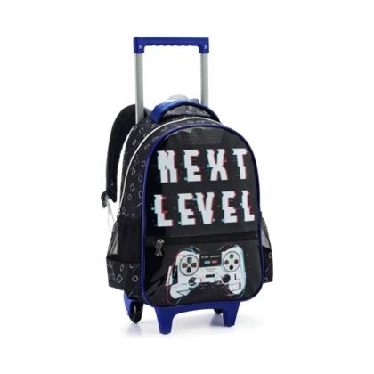 Imagem de Kit Mochila Rodinhas Escolar + Lancheira + Estojo Next Level