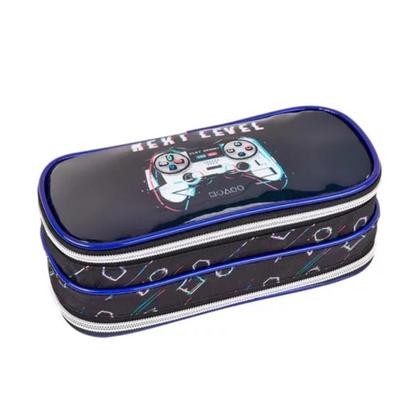 Imagem de Kit Mochila Rodinhas Escolar + Lancheira + Estojo Next Level