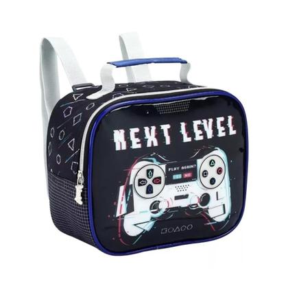 Imagem de Kit Mochila Rodinhas Escolar + Lancheira + Estojo Next Level