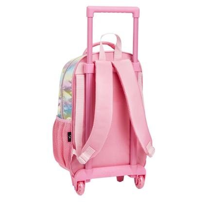 Imagem de Kit Mochila Rodinhas Infantil Just Love Menina Escolar Lancheira Estojo Seanite