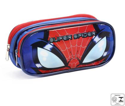 Imagem de Kit Mochila Rodinhas Infantil Menino Super Spider Seanite