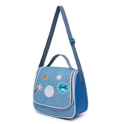 Imagem de Kit Mochila Rodinhas Juvenil Polo One Bolsa Escolar Infantil Feminina Estojo e Lancheira
