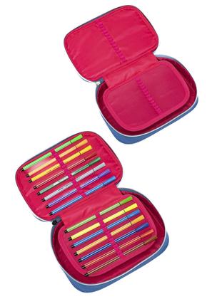 Imagem de Kit Mochila Rodinhas Juvenil Polo One Bolsa Escolar Infantil Feminina Estojo e Lancheira