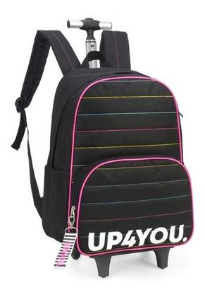 Imagem de Kit Mochila Rodinhas Juvenil Puxador Gigante Up4you