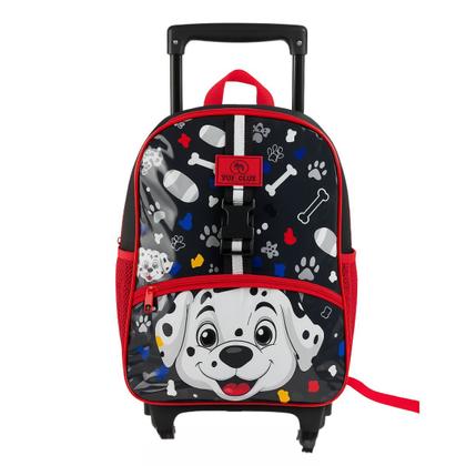 Imagem de Kit Mochila Rodinhas Lancheira Estojo Escolar Cachorro Dog Pet Yepp