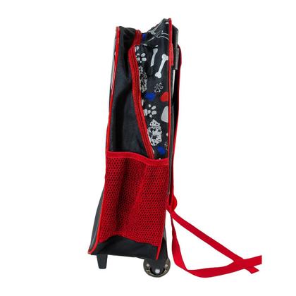 Imagem de Kit Mochila Rodinhas Lancheira Estojo Escolar Cachorro Dog Pet Yepp