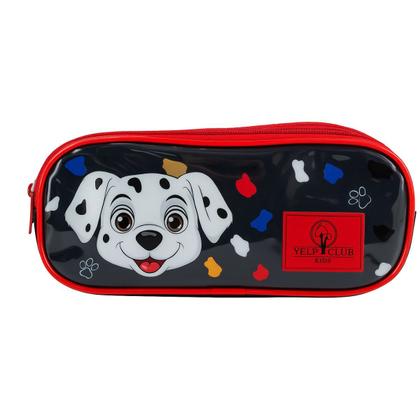 Imagem de Kit Mochila Rodinhas Lancheira Estojo Escolar Cachorro Dog Pet Yepp