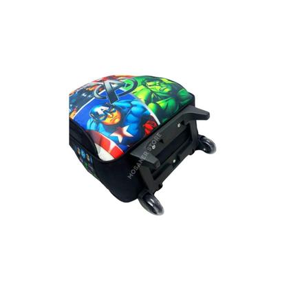 Imagem de Kit Mochila Rodinhas Masculina Infantil Vingadores Completo