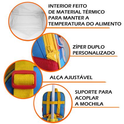 Imagem de Kit Mochila Rodinhas Os Aventureiros Com Lancheira Infantil