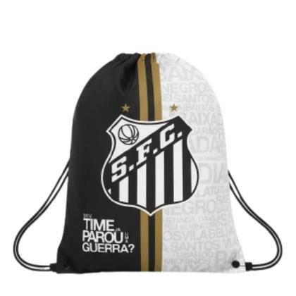 Imagem de Kit Mochila Sacola Porta Chuteiras e Garrafa Squezee Santos Oficial