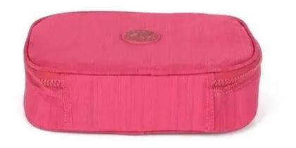 Imagem de Kit Mochila Snoopy Juvenil Notebook Reforçada Costas Grande Vermelho