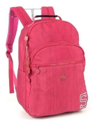 Imagem de Kit Mochila Snoopy Juvenil Notebook Reforçada Costas Grande Vermelho