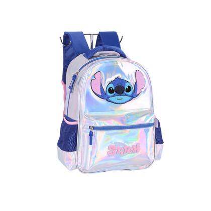 Imagem de Kit Mochila Stitch Escolar Lancheira Estojo Box Infantil Holografica 2026
