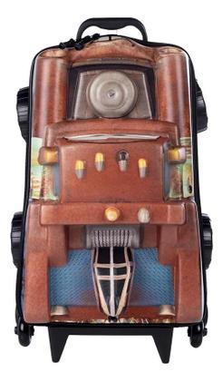 Imagem de Kit Mochila Tow Mater Carro Mcqueen Maxtoy Rodinha Lancheira 3d Escolar
