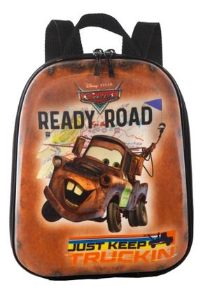 Imagem de Kit Mochila Tow Mater Carro Mcqueen Maxtoy Rodinha Lancheira 3d Escolar