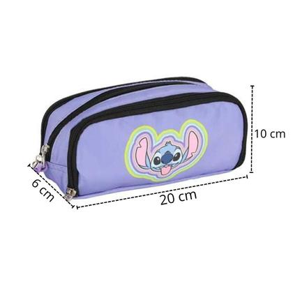 Imagem de Kit Mochilete Com Rodinhas e Estojo Triplo Stitch Luxcel