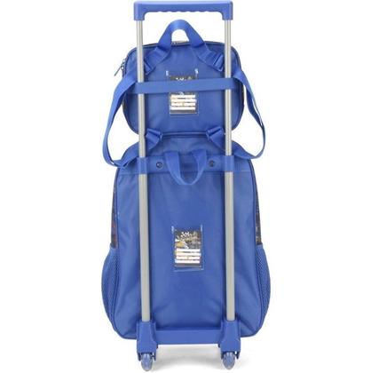 Imagem de KIT MOCHILETE LANCHEIRA LUXCEL FORCA4 AZUL Azul