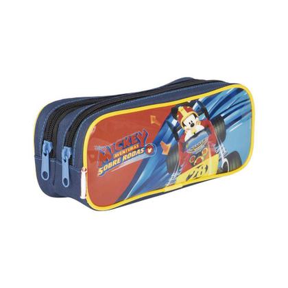 Imagem de Kit Mochilete M Mickey Mouse 19x + Estojo Azul Original