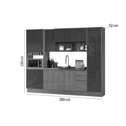 Imagem de Kit Modulado Kappesberg 7 Peças Vibra C7P109 Canela/Verde Pistache Lacca