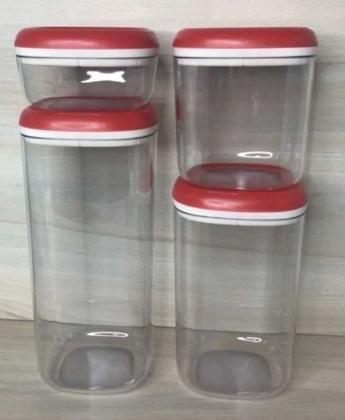 Imagem de Kit Modular Clear Vermelho 4 unidades