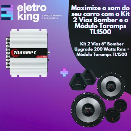 Imagem de Kit Modulo Taramps Tl1500 390w + Kit Duas Vias Bomber