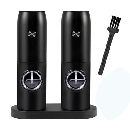 Imagem de Kit Moedor Elétrico Para Grãos Pimenta Café E Sal Com Ajuste Grosso