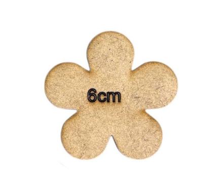 Imagem de kit Moldes c/ 5 Flores em MDF