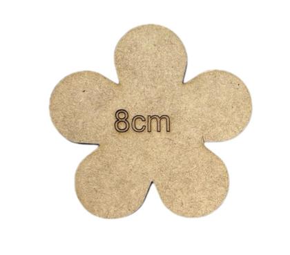 Imagem de kit Moldes c/ 5 Flores em MDF