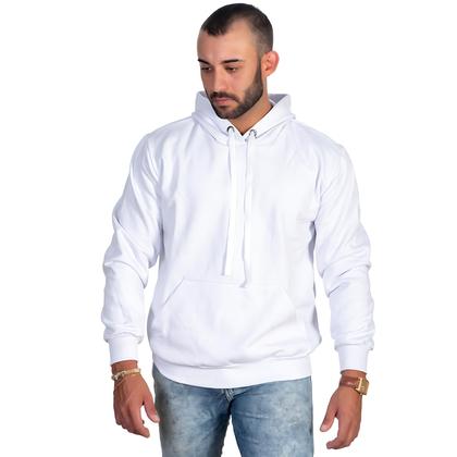 Imagem de Kit Moletom Masculino Blusa Masculina Canguru sem Ziper com Capuz Liso Flanelado Básico Unissex