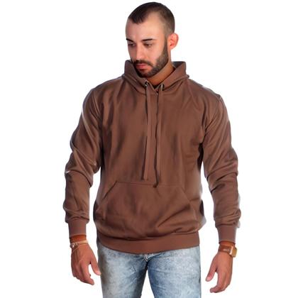 Imagem de Kit Moletom Masculino Blusa Masculina Canguru sem Ziper com Capuz Liso Flanelado Básico Unissex