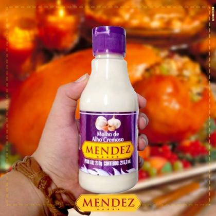 Imagem de Kit Molho de Alho Mendez 215ml 12 Cremoso Tradicional