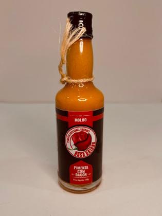 Imagem de KIT Molho de Pimenta Sabores: Tradicional, Alho e Bacon 180g. Rosa Baiana Pimenta Artesanal Gourmet