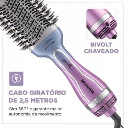 Imagem de Kit Mondial 2 em 1 Escova Secadora de cabelo ES-JU-03 e Prancha P-JU-03 Bivolt