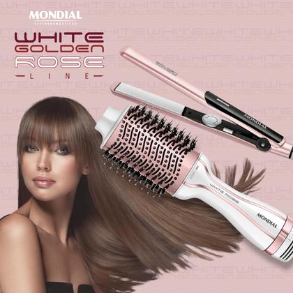 Imagem de Kit Mondial 2 em 1 Escova Secadora ES-50 e Prancha Chapinha P-20 Voltagem Bivolt