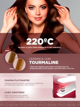 Imagem de Kit Mondial 2 em 1 Secador SC-32 220V e Prancha Chapinha P-20 Golden Rose
