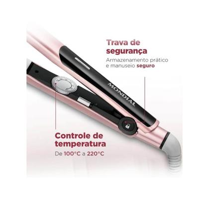 Imagem de Kit Mondial Escova de cabelo ES-11 e Prancha P-20 Bivolt