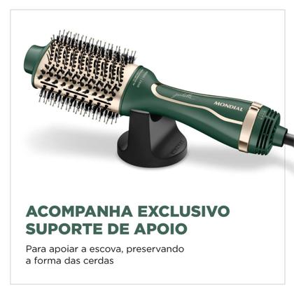 Imagem de Kit Mondial Juliette 2 em 1 Potente Titanio com Escova Secadora de Cabelo ES JU 02 e Prancha Chapinha P JU 02 Bivolt
