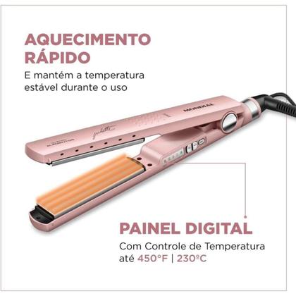 Imagem de Kit Mondial Prancha P-JU-01 + Escova Secadora ES-JU-01 Biv