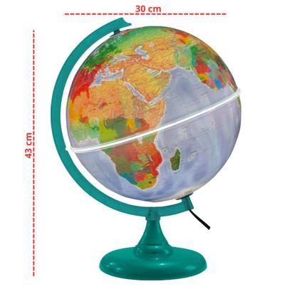 Imagem de Kit - Mondo Base Verde + Mapa Mundi + Atlas Geográfico + Lupa de Mão
