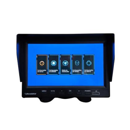 Imagem de Kit monitor 7" DVR com 4 câmeras I.R Roadstar 12V 24V